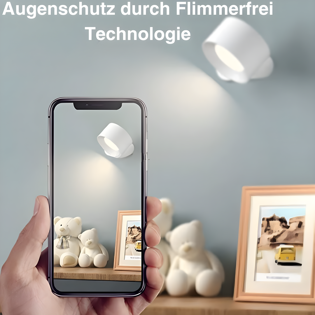 Eternity Glow : Hochmoderne kabellose Wandleuchte inklusive Fernsteuerung & Timer.