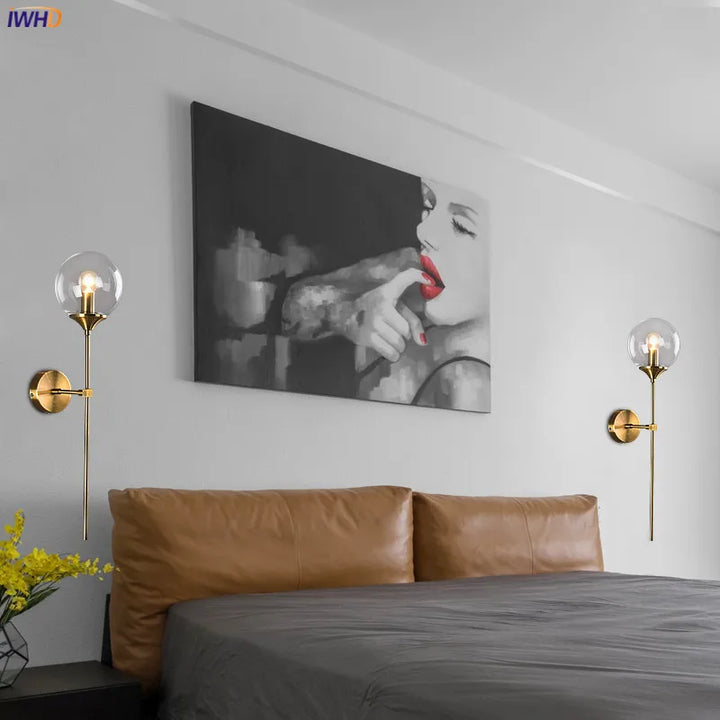 AuriGlobe™ LED Wandleuchte Glas Kugel