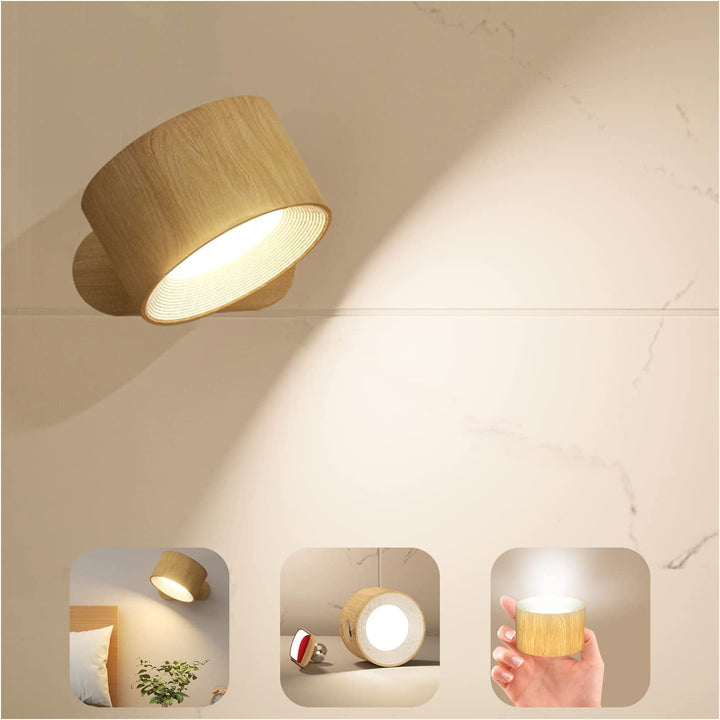 Eternity Glow  : Hochmoderne kabellose Wandleuchte inklusive Fernsteuerung & Timer.