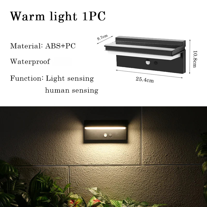 SunVerve™ Solar Sensor Wandleuchte IPX5