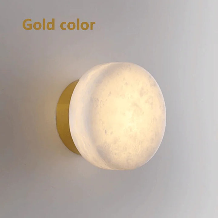 MarmoLux™ LED Wandleuchte Marmor Rund