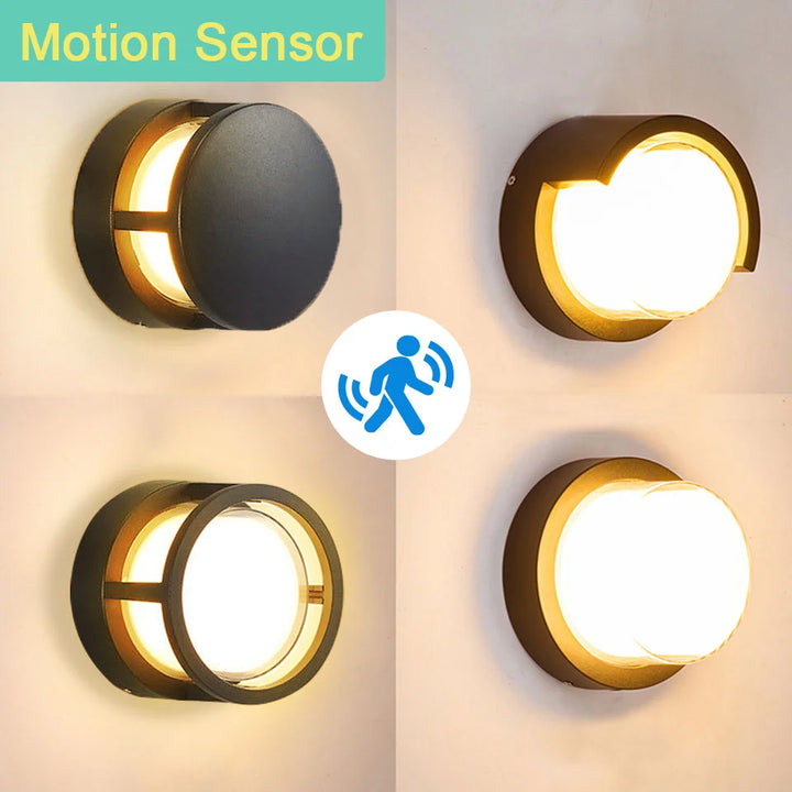 AquaHalo™ Runde Außenwandleuchte, Sensor-Option