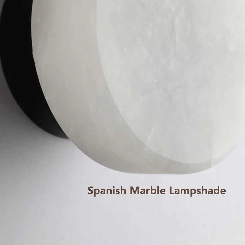 MarmoLux™ LED Wandleuchte Marmor Rund