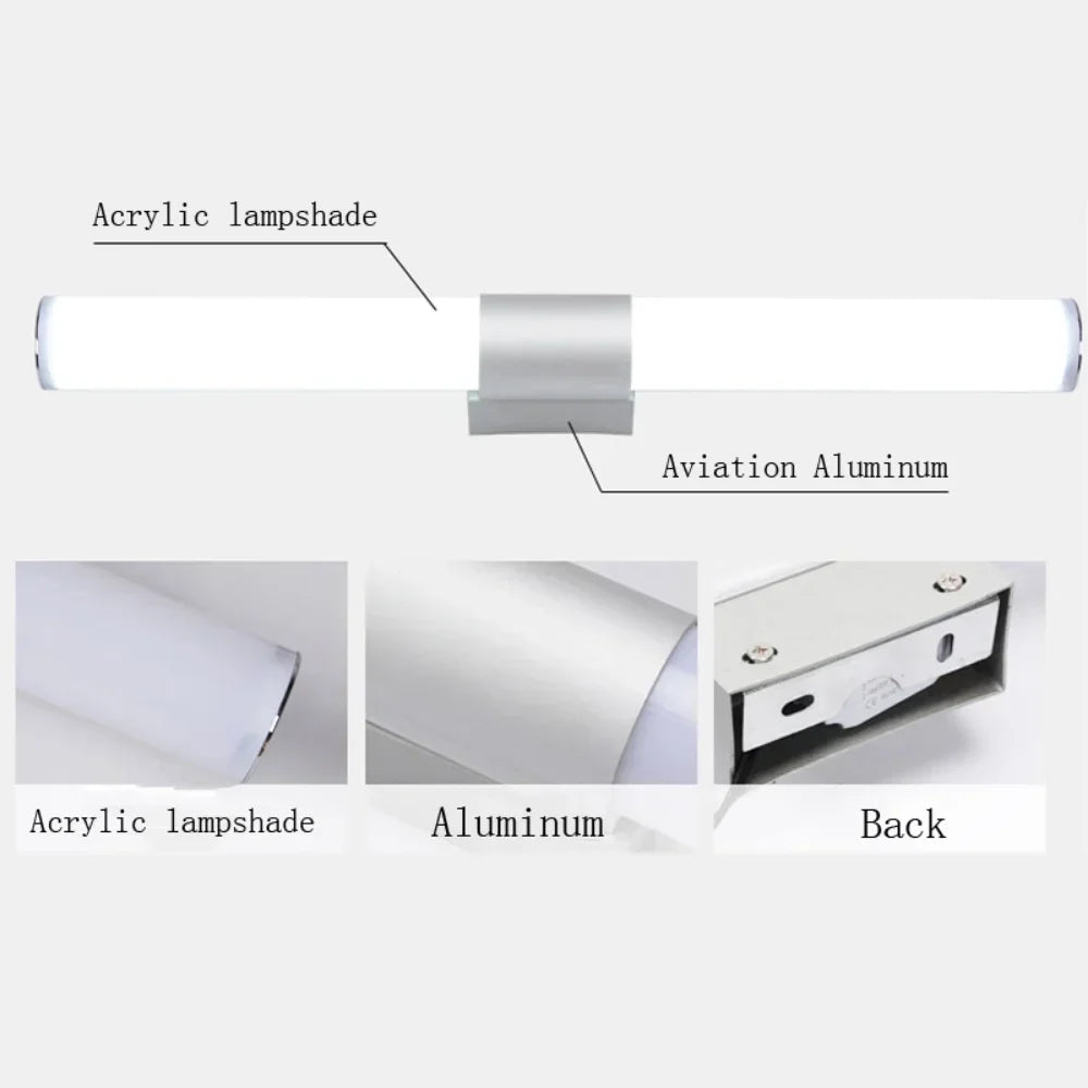 SpiegelLine™ LED Wandleuchte Bad modern.