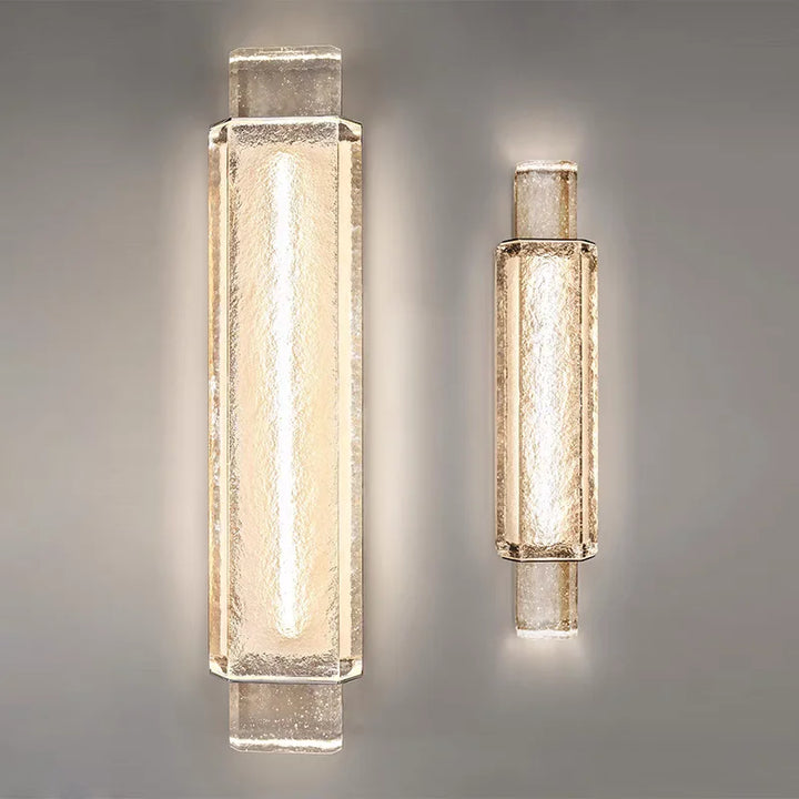 AurumLicht™ Kristallrohr LED Wandleuchte Gold