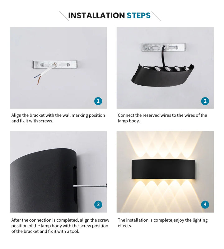 RainGlanz™ Up&Down LED Wandleuchte IP66