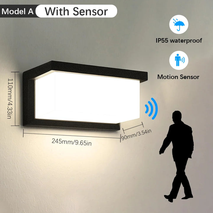 VoltAero™ RadarSensor LED-Wandleuchte IP55