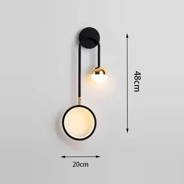 KlarWirk™ Ring-Design LED Wandleuchte