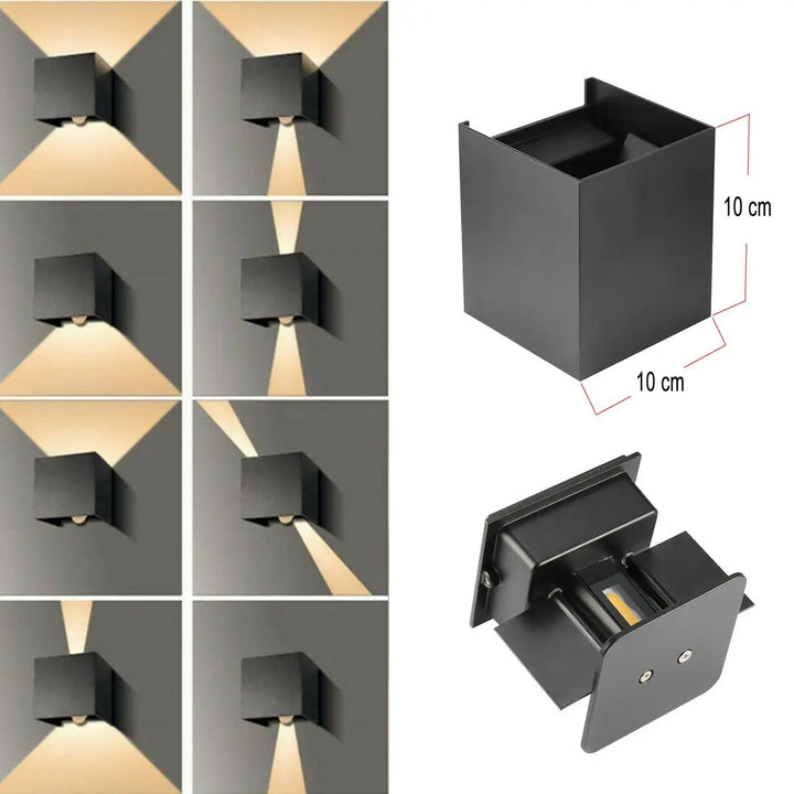 CubeGlow™ LED Wandleuchte verstellbarer Up&Down