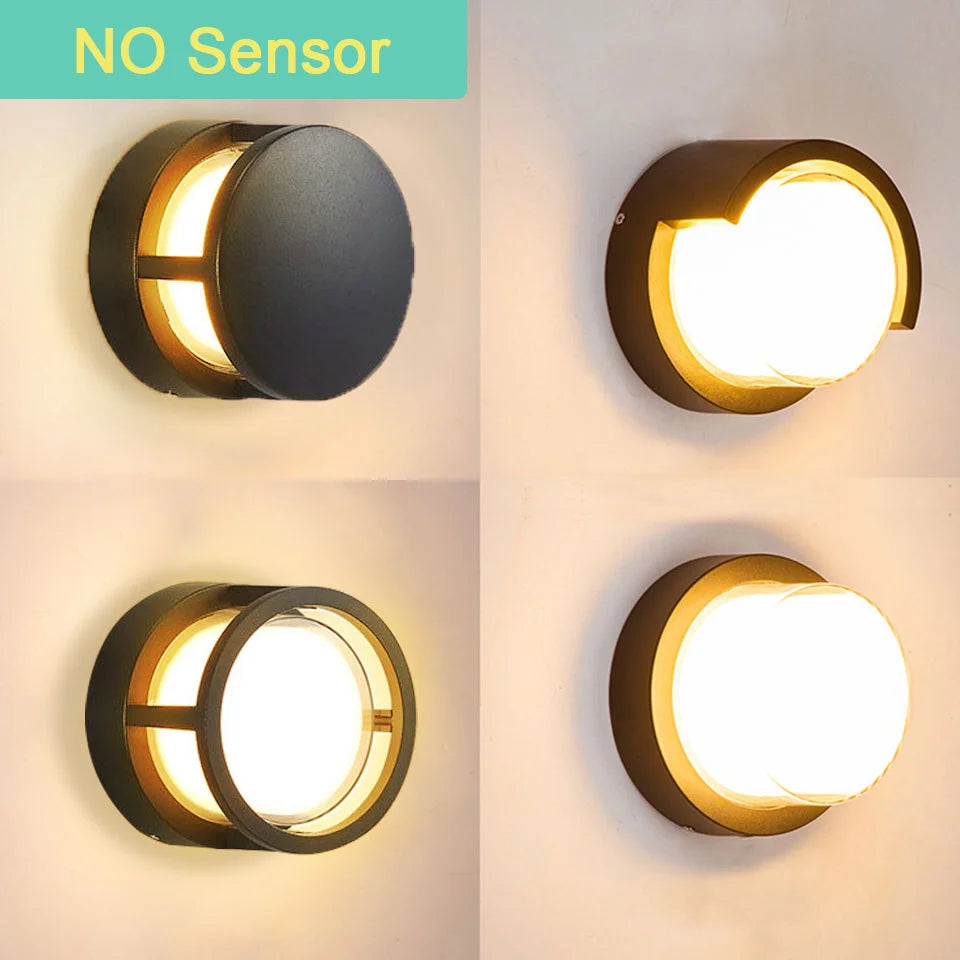 AquaHalo™ Runde Außenwandleuchte, Sensor-Option