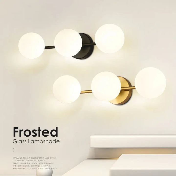NordGlobe™ LED Wandleuchte Milchglas Kugel