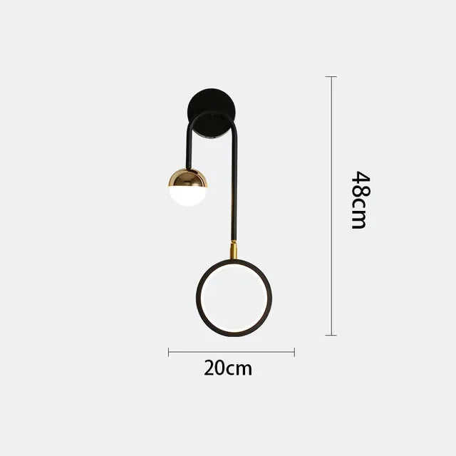 KlarWirk™ Ring-Design LED Wandleuchte