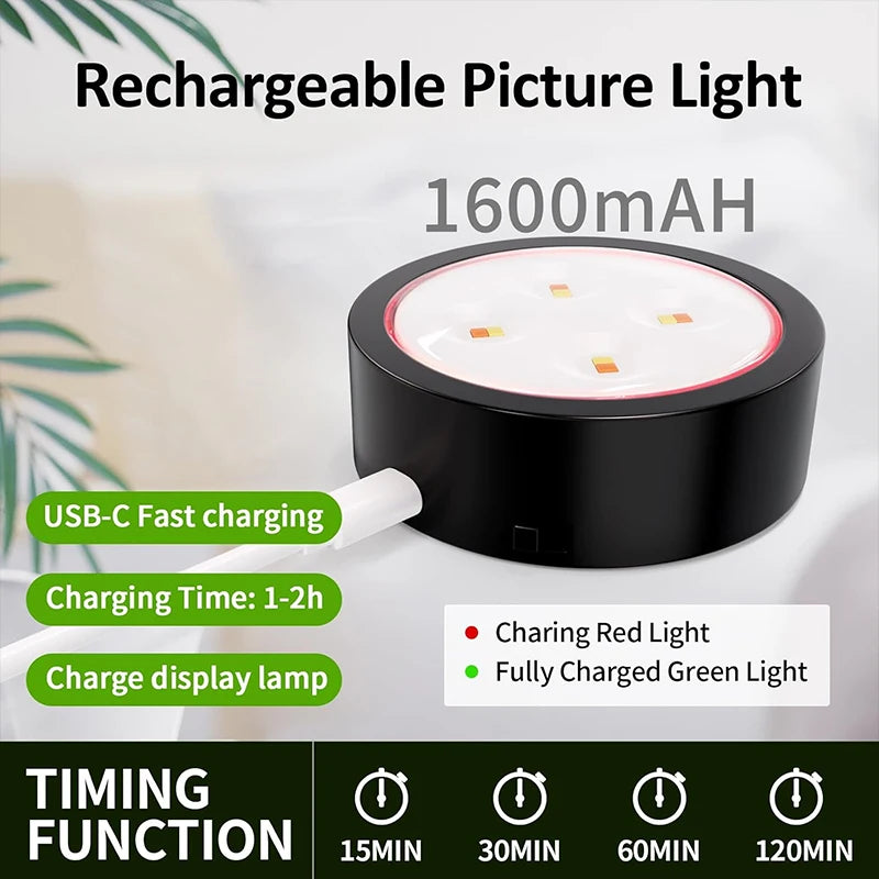 FrameGlow™ Magnet-Bilderleuchte mit Fernbedienung