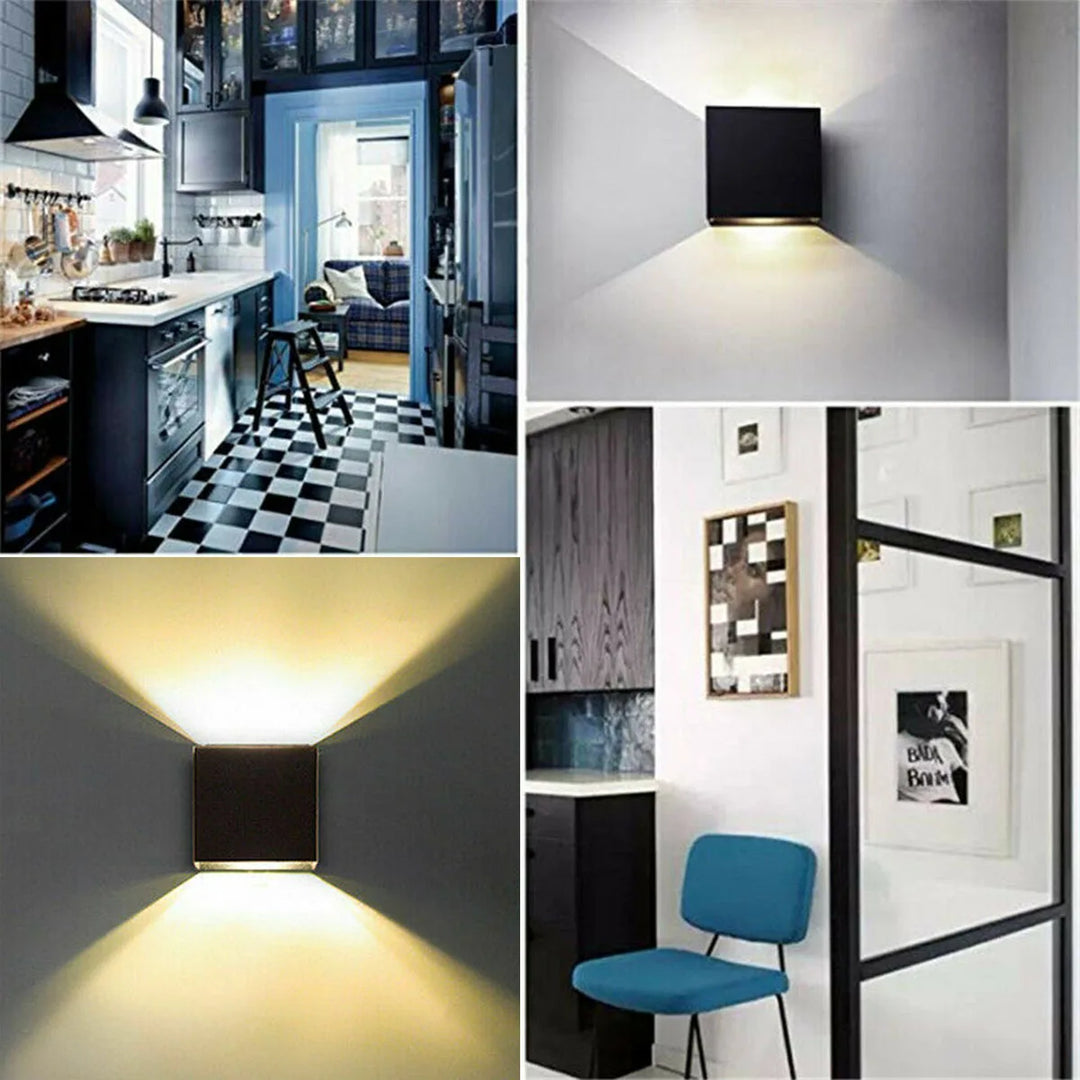 CubeLux™ 4 Stück LED Wandleuchten Warmweiß