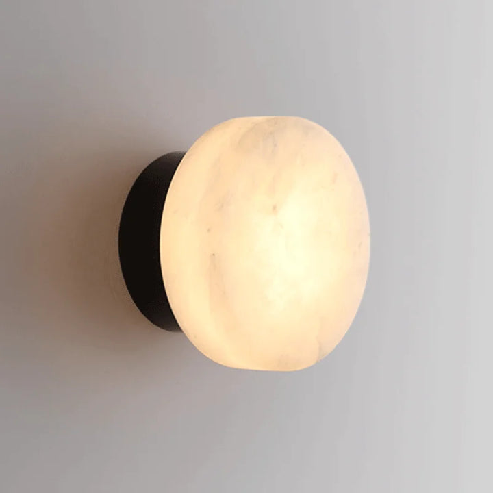 MarmoLux™ LED Wandleuchte Marmor Rund