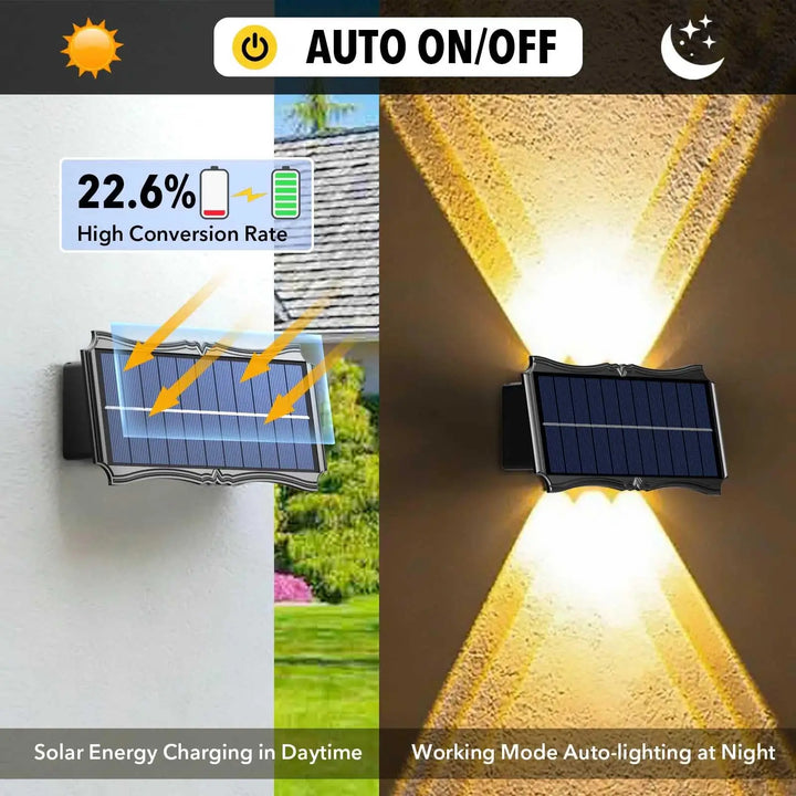 SunWelle™ Solar Up&Down Wandleuchte IP65