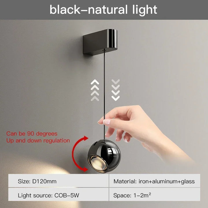 KlarWirk™ Kugel-Pendel LED-Wandleuchte