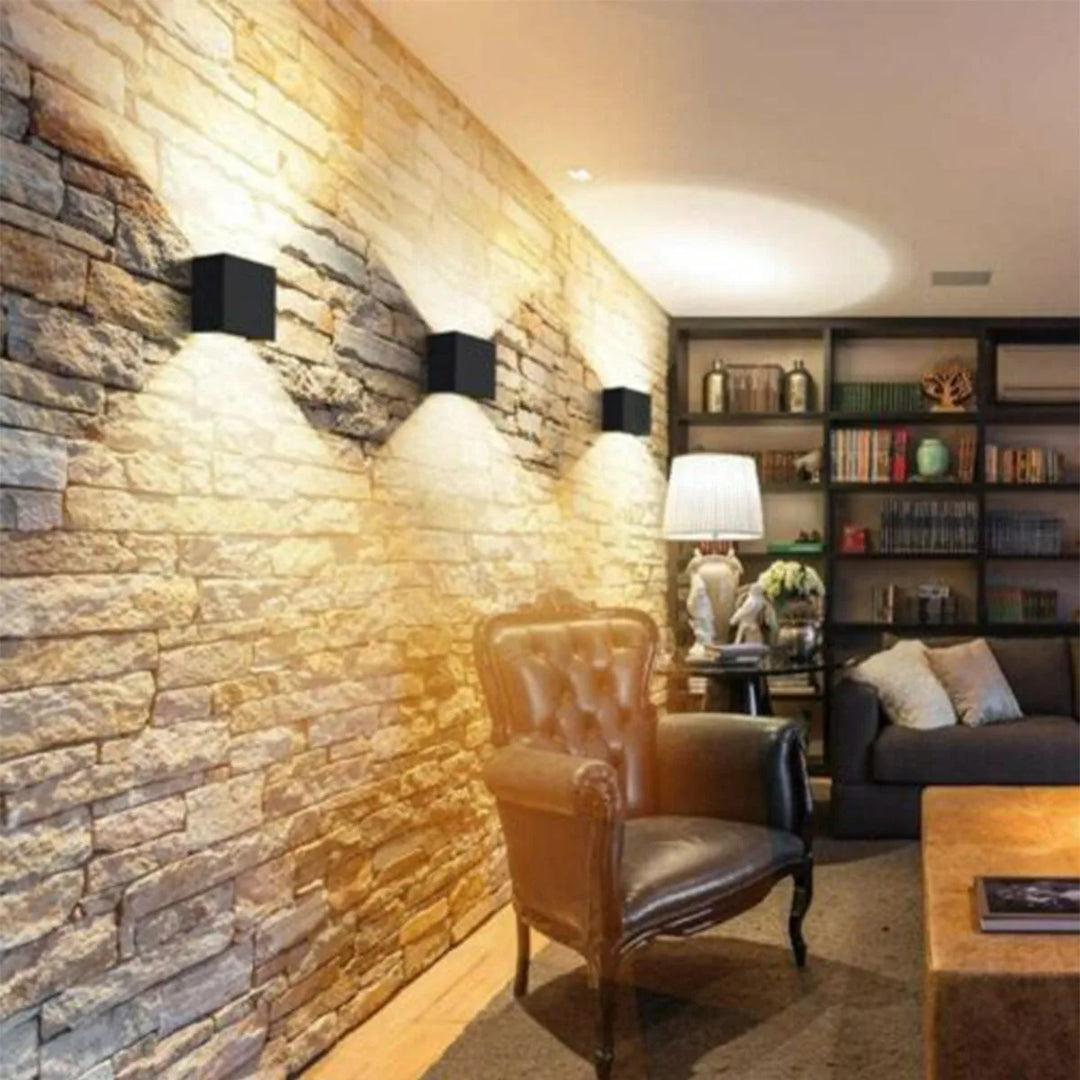 CubeLux™ 4 Stück LED Wandleuchten Warmweiß