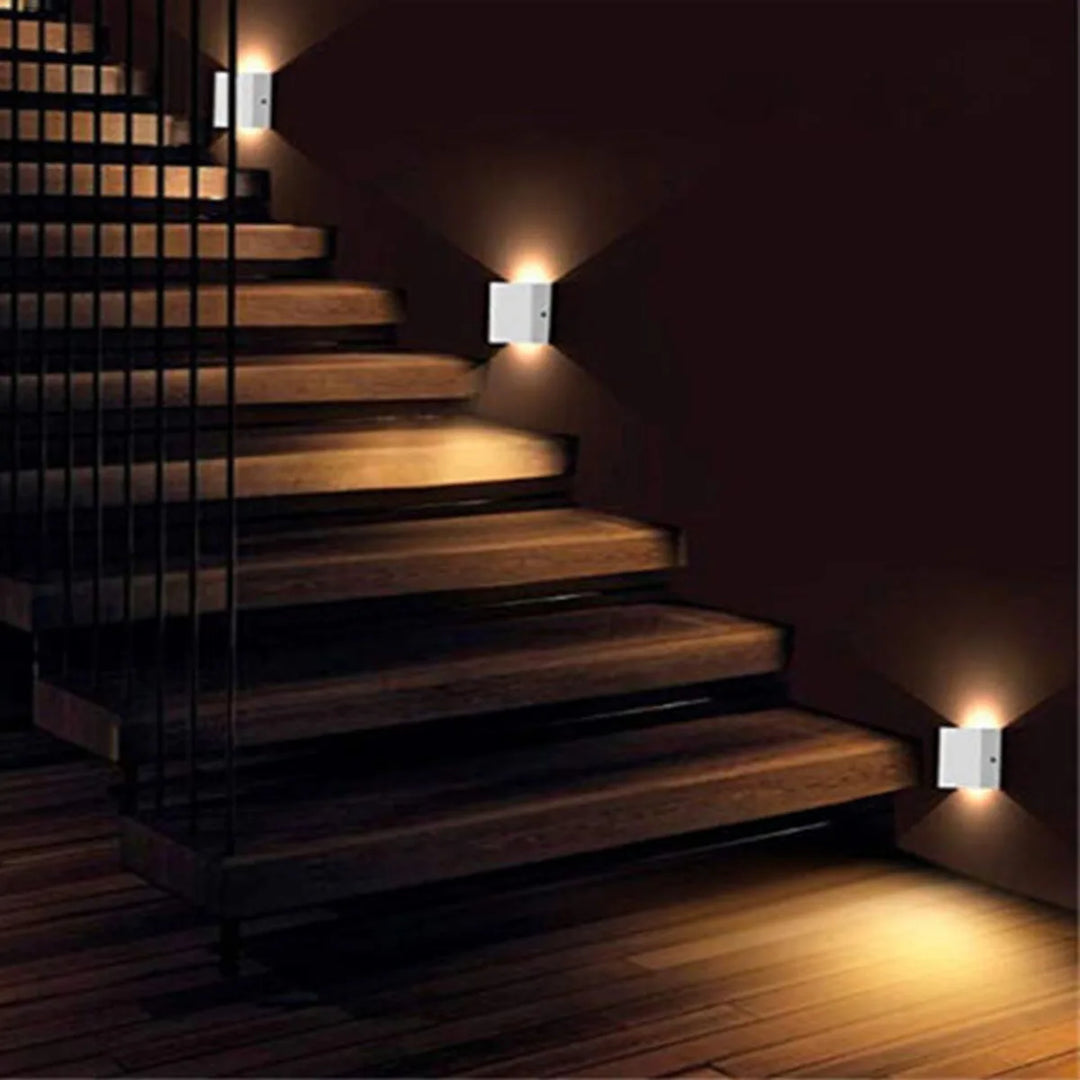 CubeLux™ 4 Stück LED Wandleuchten Warmweiß