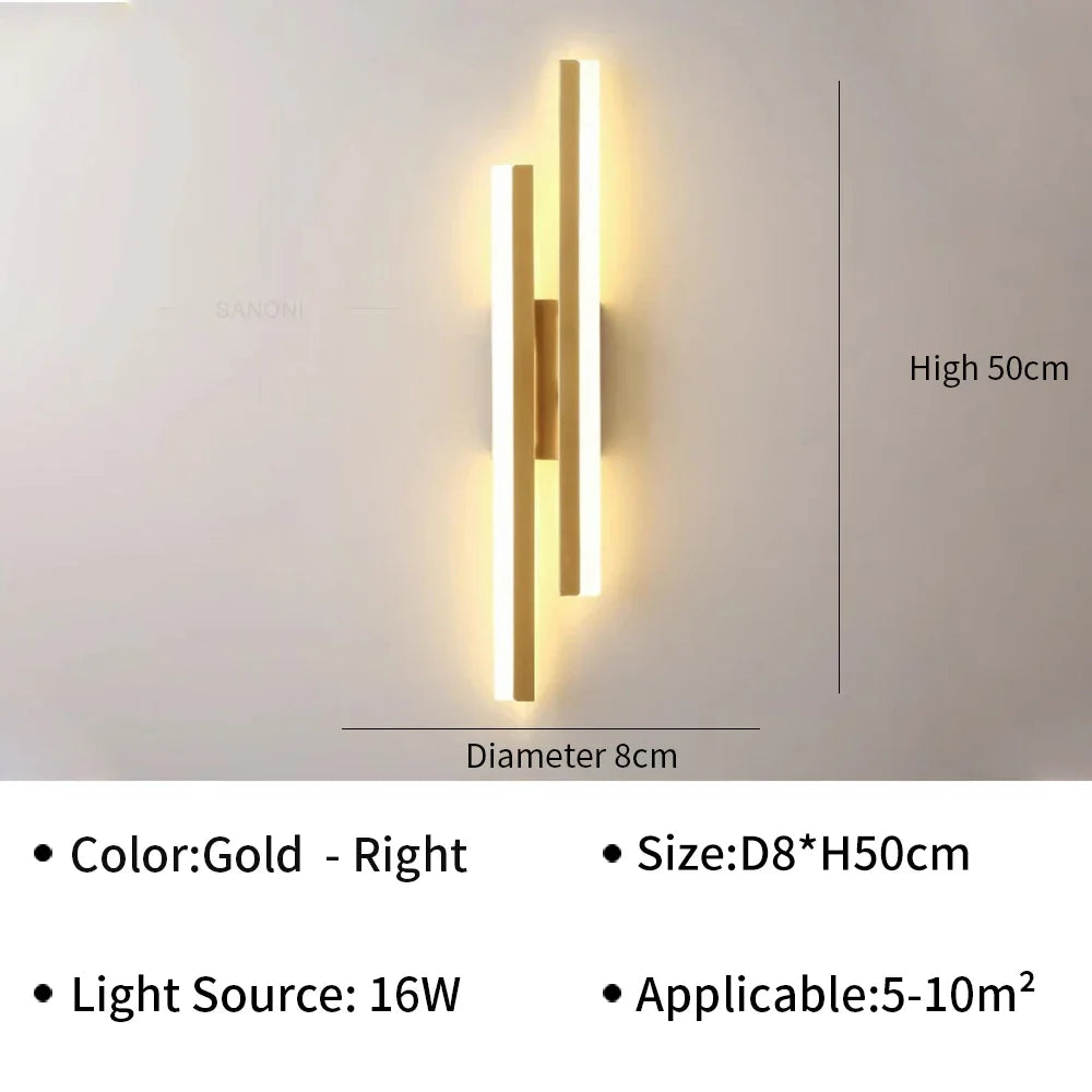 NetzVolt™ LED Wandleuchte Wechselstrom Aluminium
