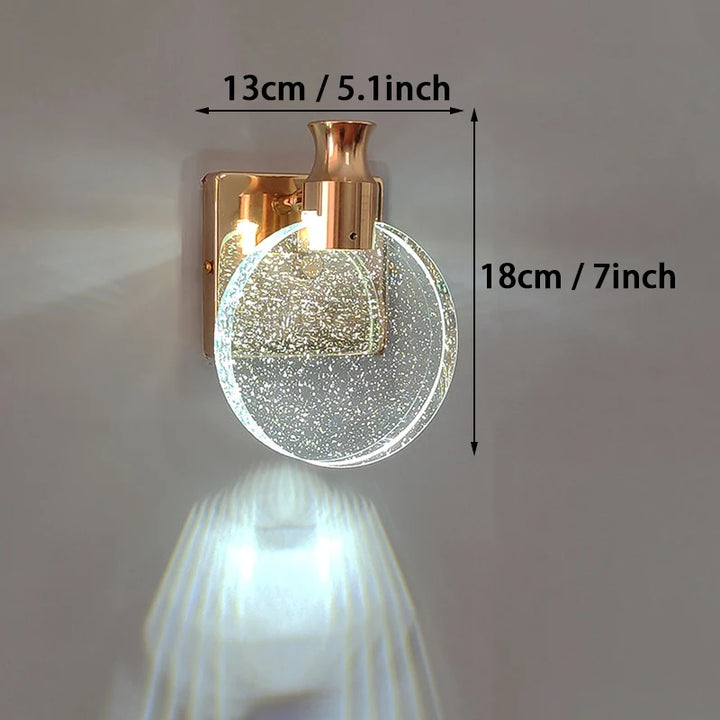 CrystalGlow™ LED Wandleuchte Kristall Dekor