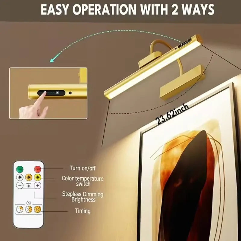 GalerieLux™ LED Bilderleuchte USB-C Fernbedienung