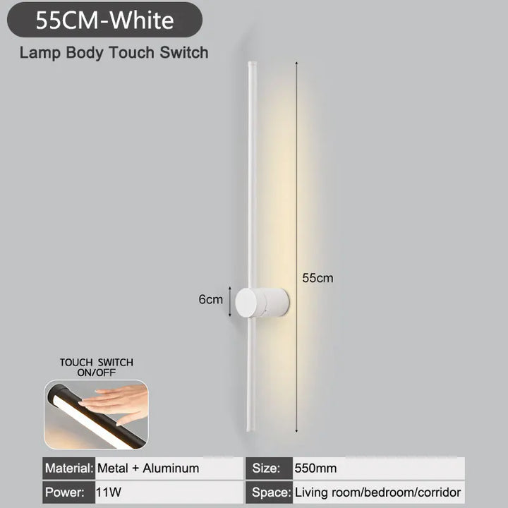 NordLicht™ LED Wandleuchte Schwenkarm Dimmer