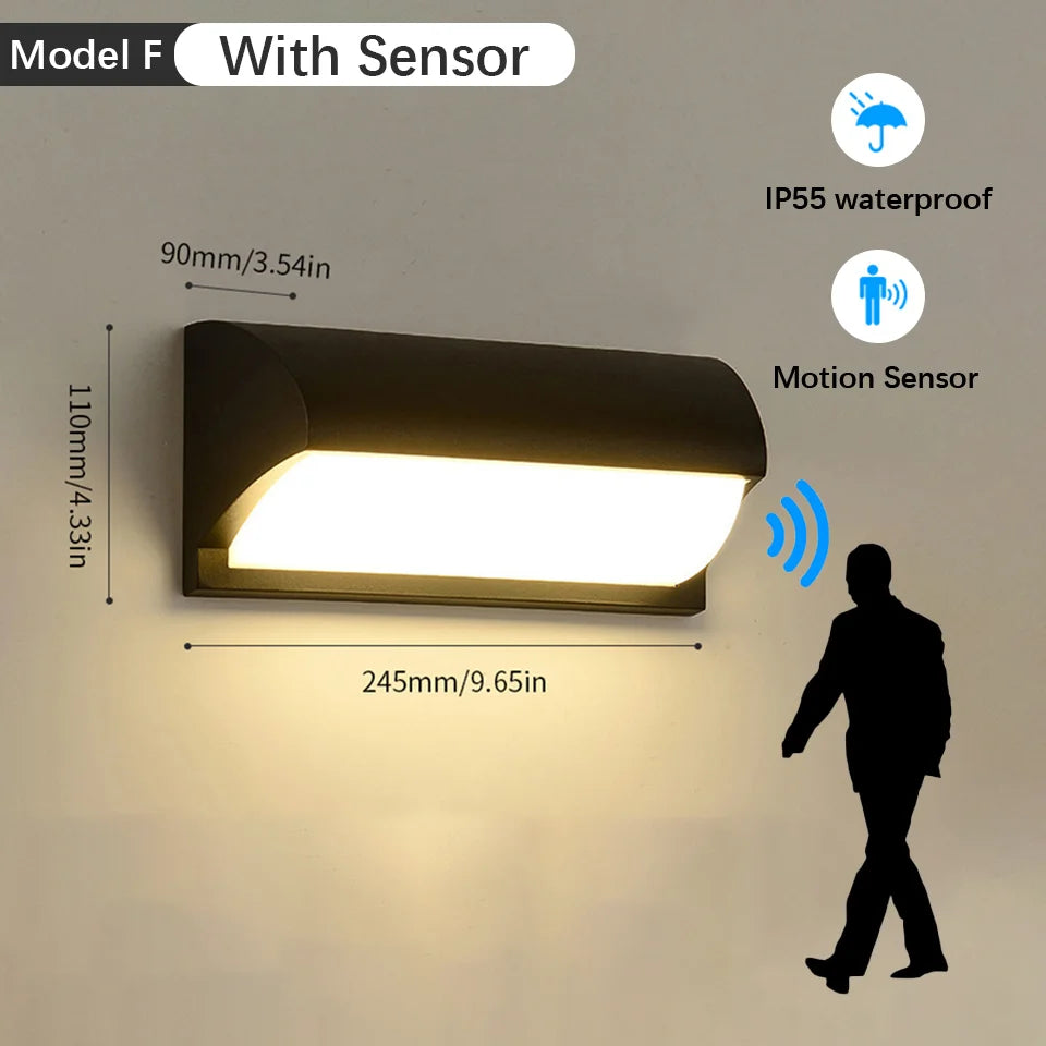VoltAero™ RadarSensor LED-Wandleuchte IP55