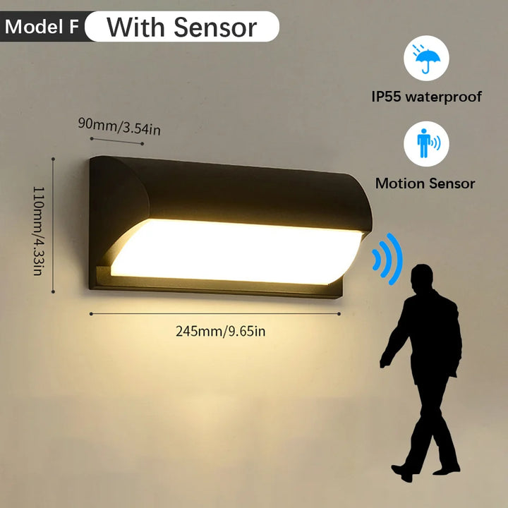 VoltAero™ RadarSensor LED-Wandleuchte IP55