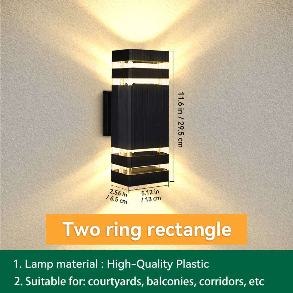 DoorGuard™ LED Wandleuchte wasserdicht Auße.
