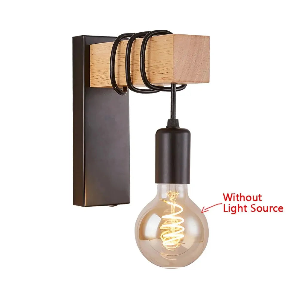 LoftHolz™ LED Wandleuchte E27 Retro