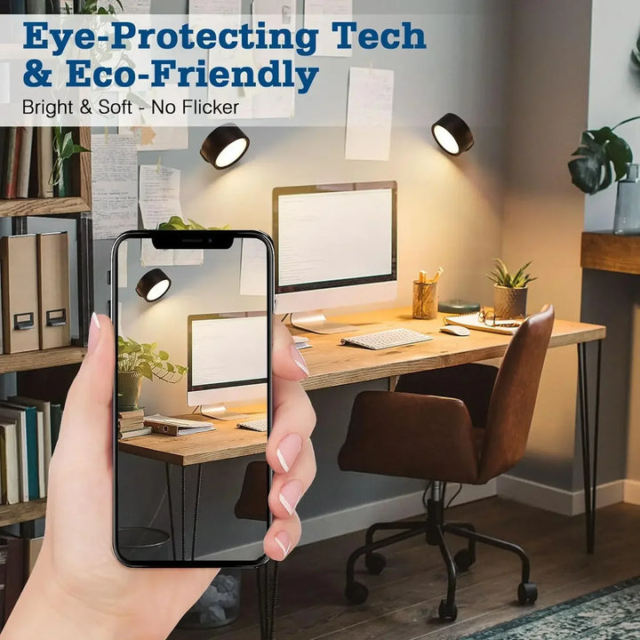 KlarWirk™ 360° Touch-LED-Wandleuchte, 3-Modi Akku