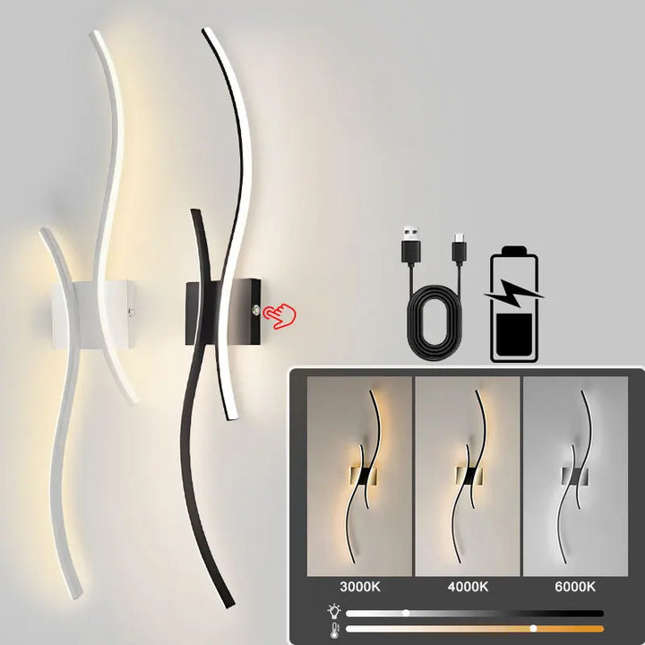 VoltAero™ LED Wandleuchte Wiederaufladbar Fernbedienung