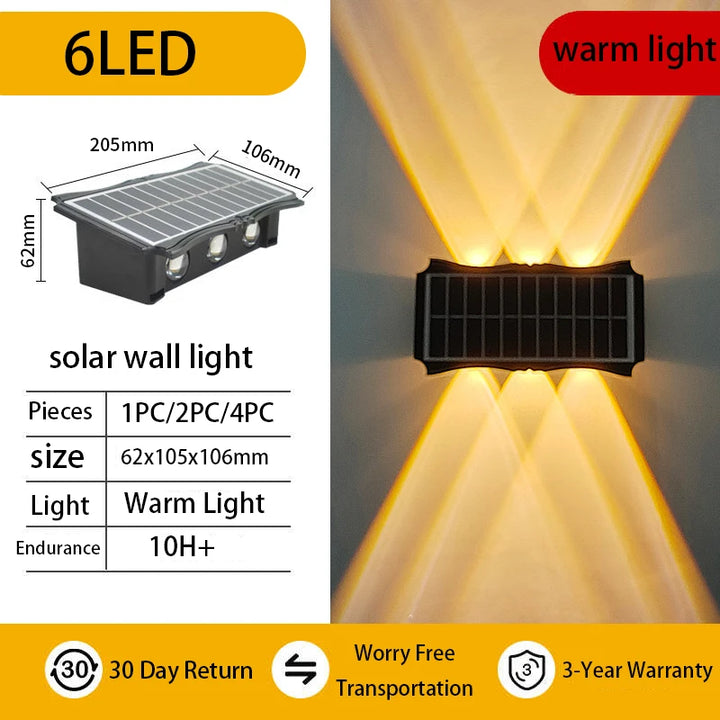 SunWelle™ Solar Up&Down Wandleuchte IP65