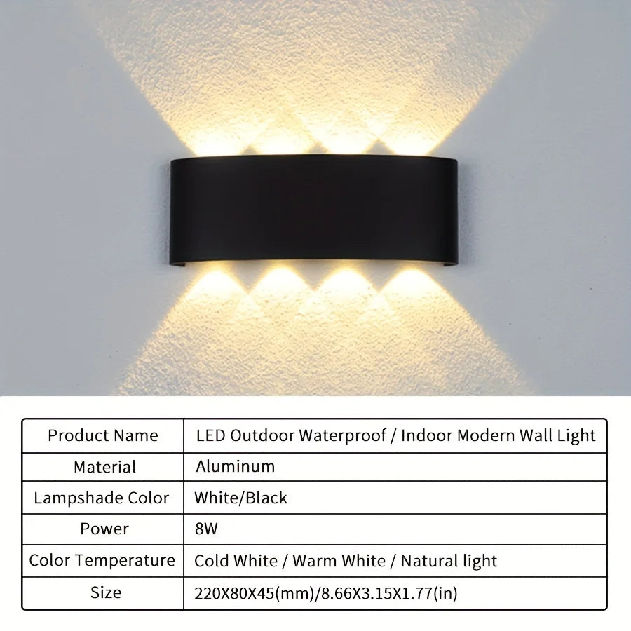 RainGlanz™ Up&Down LED Wandleuchte IP66