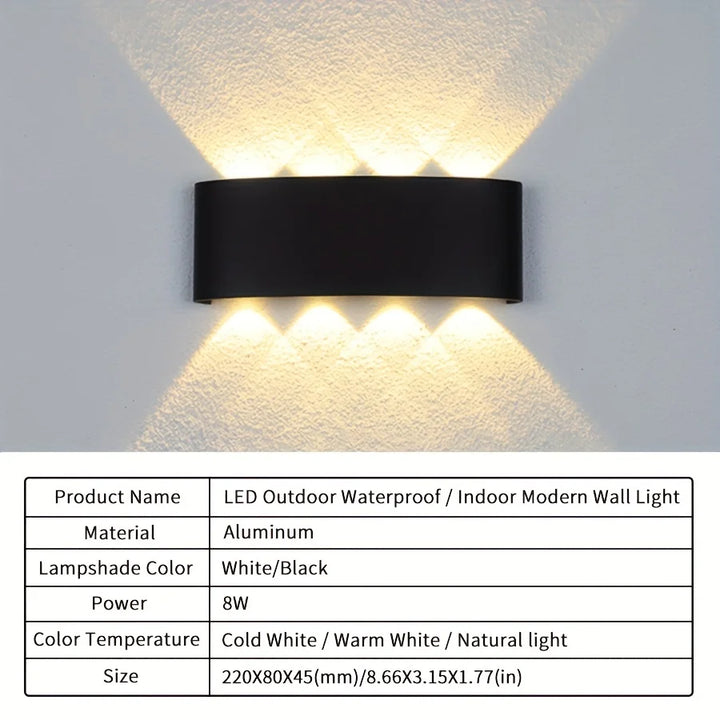 RainGlanz™ Up&Down LED Wandleuchte IP66