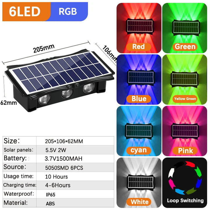 SunWelle™ Solar Up&Down Wandleuchte IP65