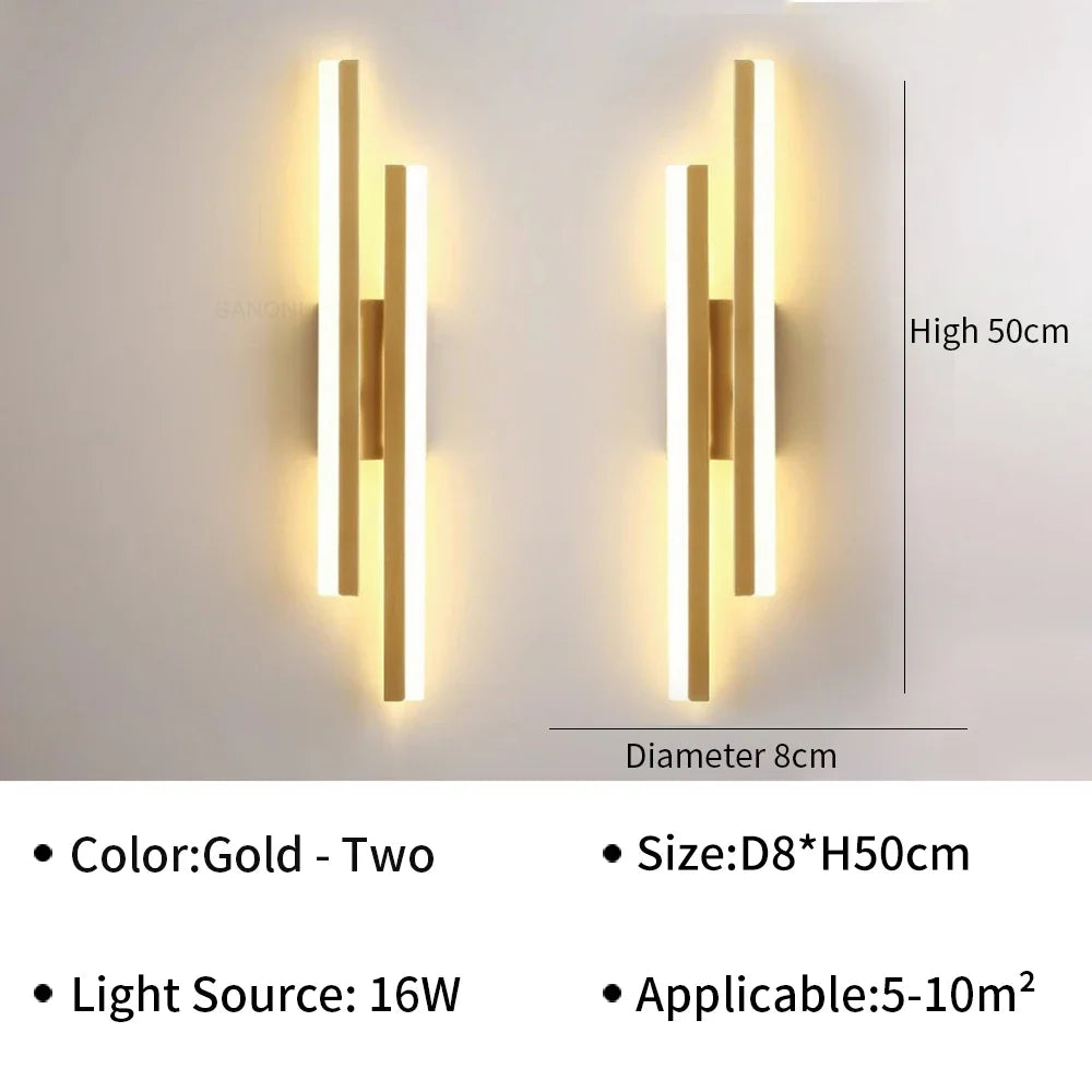 NetzVolt™ LED Wandleuchte Wechselstrom Aluminium