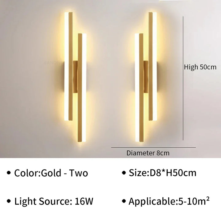 NetzVolt™ LED Wandleuchte Wechselstrom Aluminium