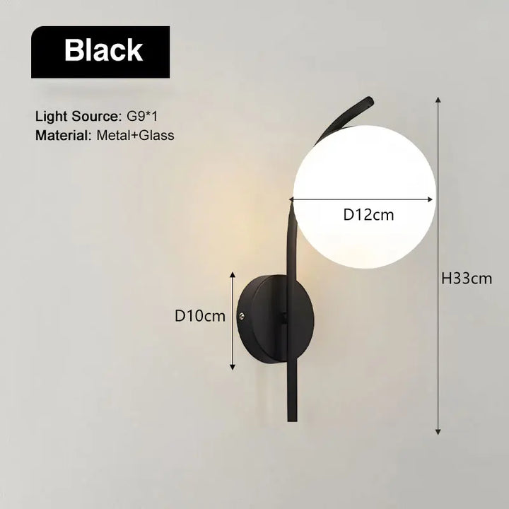 Kupferglanz™ LED Wandleuchte Opalglas G9