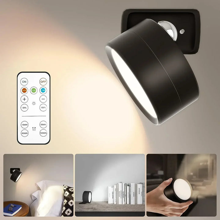KlarWirk™ 360° Touch-LED-Wandleuchte, 3-Modi Akku