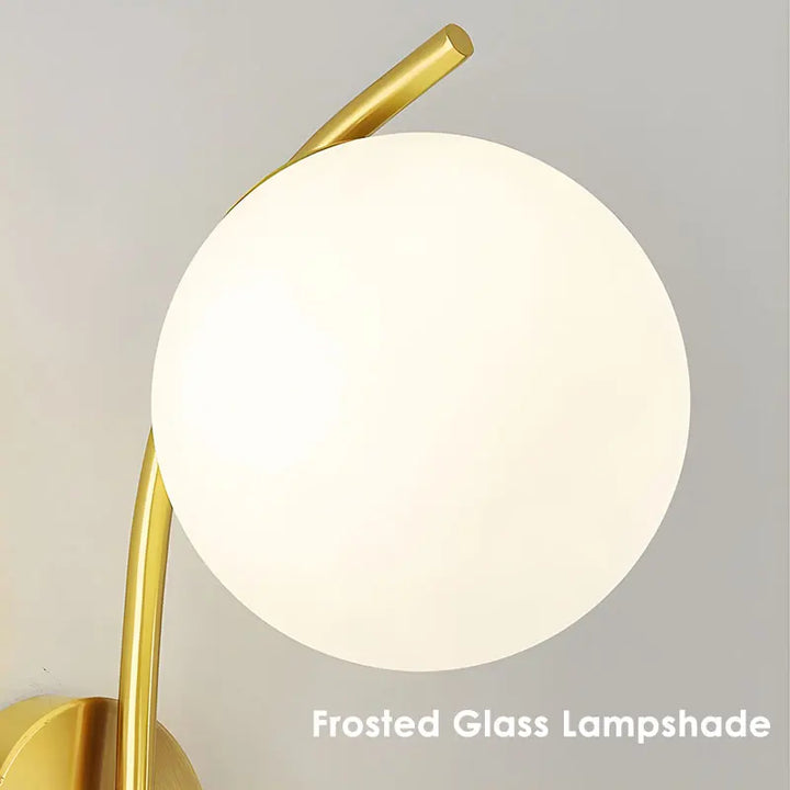 Kupferglanz™ LED Wandleuchte Opalglas G9