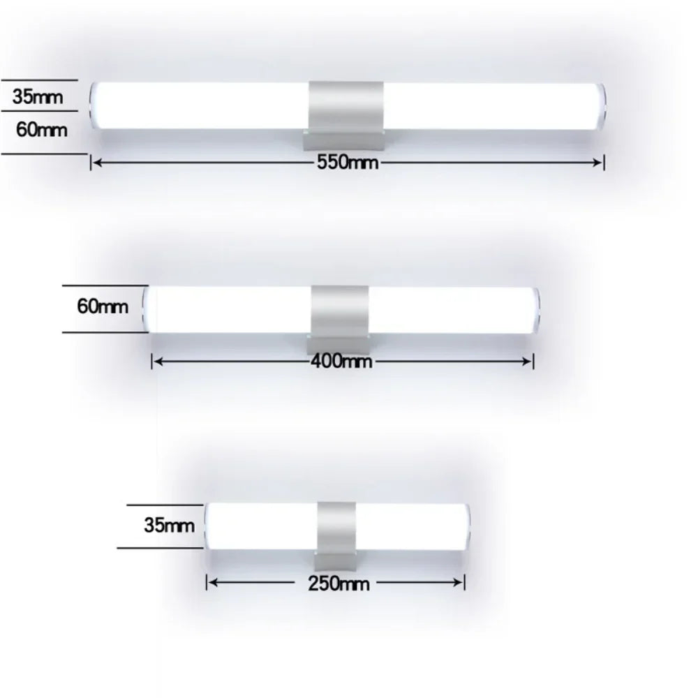 SpiegelLine™ LED Wandleuchte Bad modern.