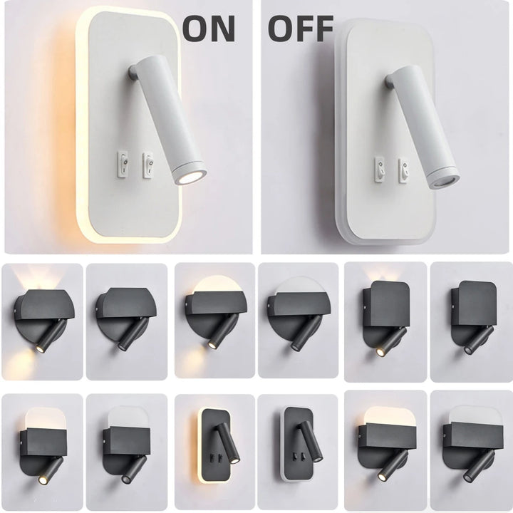 BeamNest™ LED Wandleuchte Drehbar Hintergrundlicht