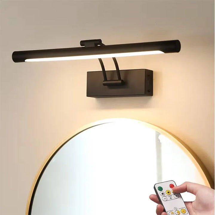 AuriNoir™ Aufladbare LED Wandleuchte verstellbar Schwarzgold