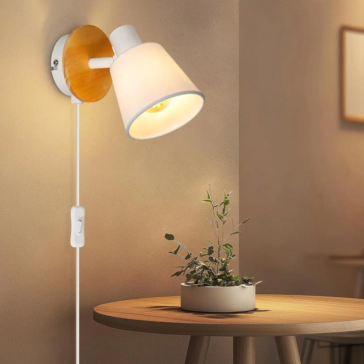 LumaNord™ LED Wandleuchte E27 Kabelschalter
