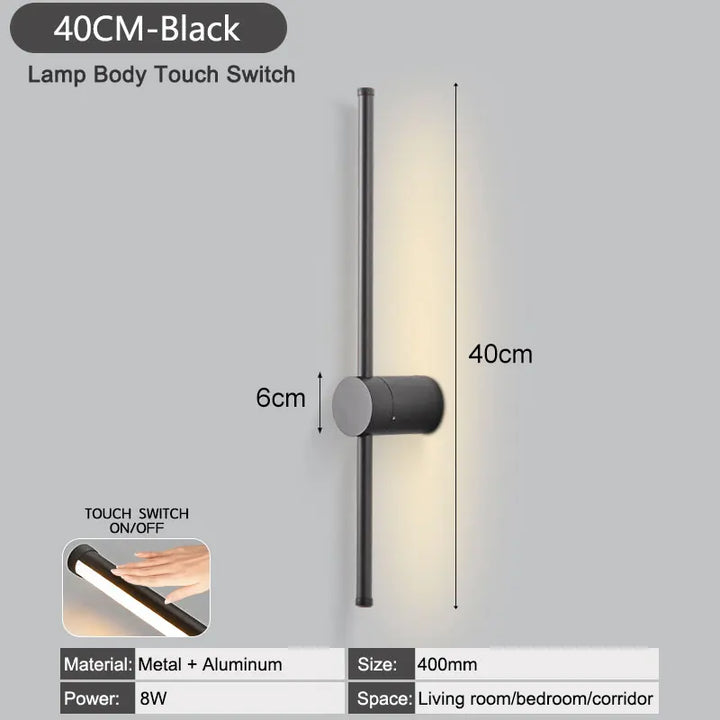 NordLicht™ LED Wandleuchte Schwenkarm Dimmer