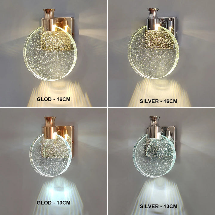 CrystalGlow™ LED Wandleuchte Kristall Dekor