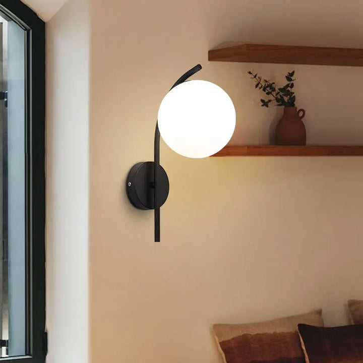 Kupferglanz™ LED Wandleuchte Opalglas G9