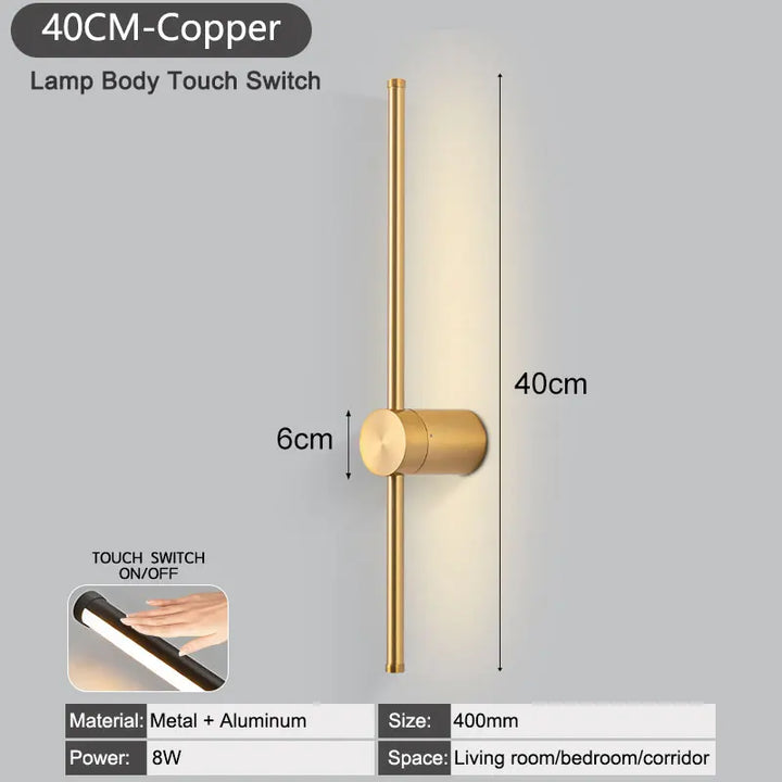 NordLicht™ LED Wandleuchte Schwenkarm Dimmer